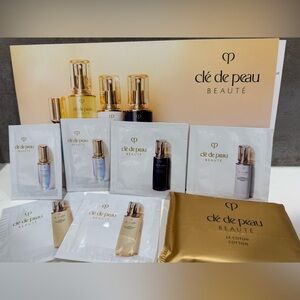 Cle de peau Samples-2 Lotion (2ml) &2 Serum (.5ml) & 2 Emulsion (1.5ml) &Cotton